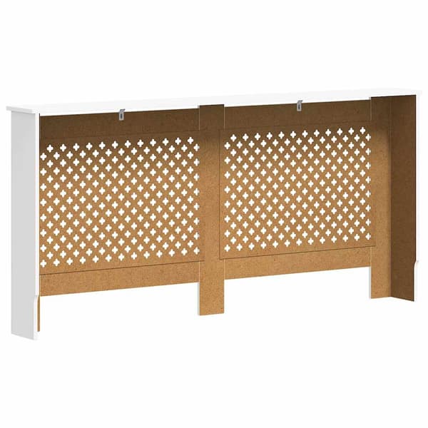 vidaXL Radiatorskydd, Vit, 172x19x81,5 cm, MDF