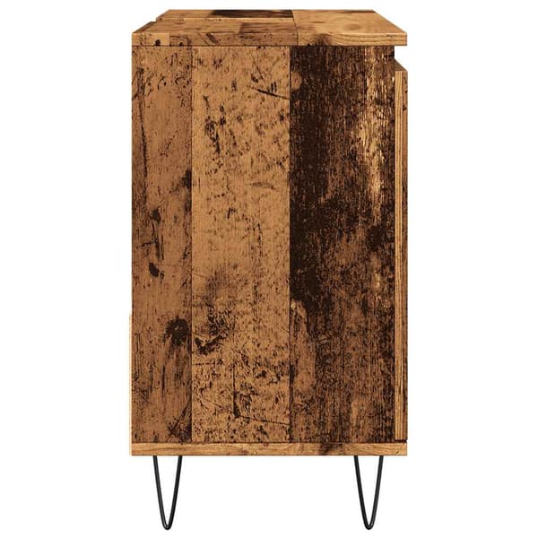 vidaXL håndvaskskab, antik træ, 65x33x60 cm