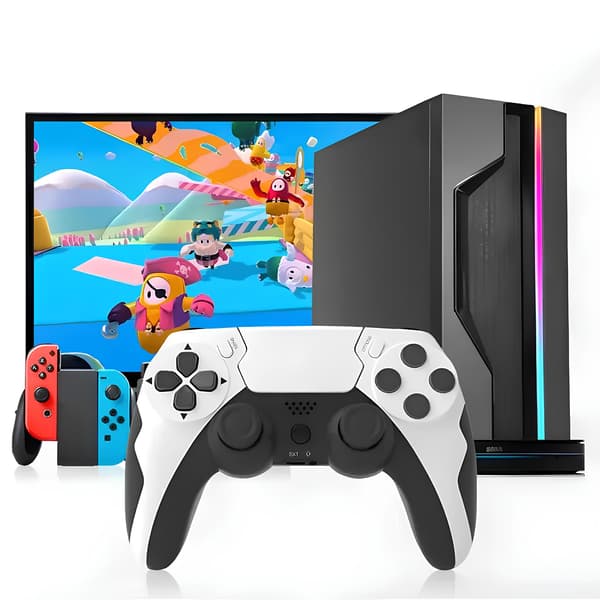 GAMINJA P48 Trådløs Gamepad til PS4/PS3 PC Controller med Vibration og Turbo-tilstand til Konsoler og PC