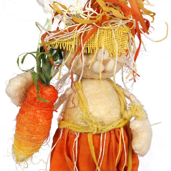 SISAL KANIN PÅSKEPYNT 55CM ORANGE