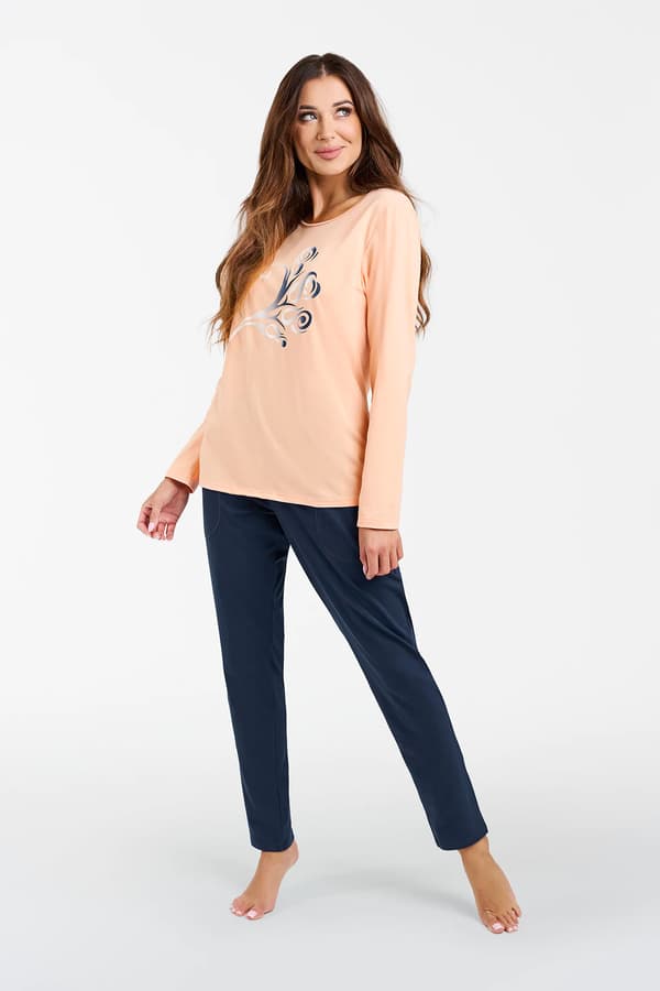 Arietta dampyjamas, långärmad, långbyxor, S