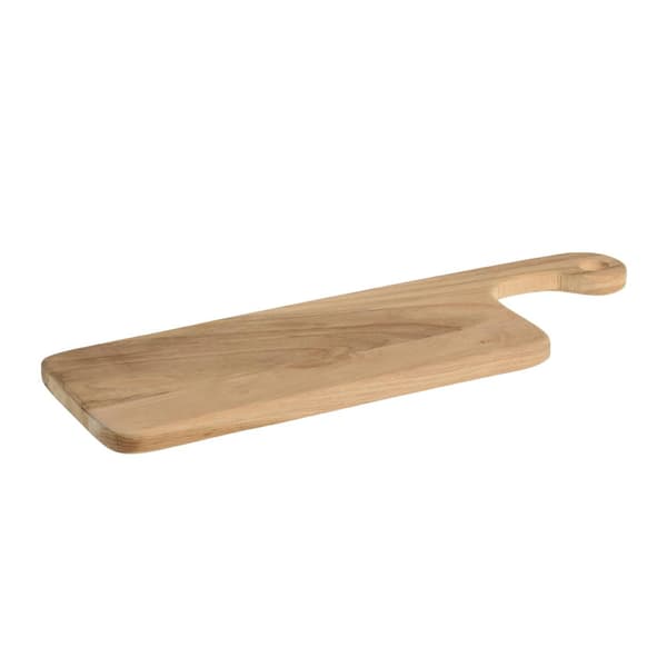 Langt teaktræsbræt 40x13 cm
