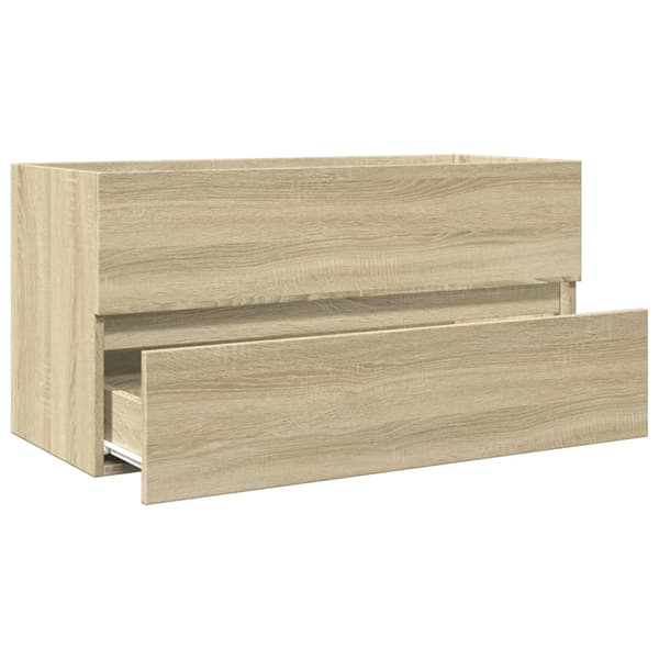 vidaXL håndvaskskab Sonoma eg 90x38,5x45 cm spånplade