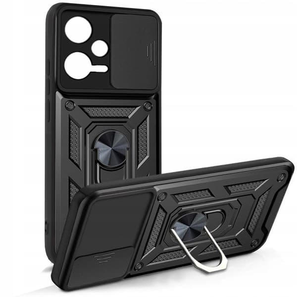 Etui til Xiaomi Redmi Note 12 5G DEFENDER SLIDE ARMOR BACK + GLAS