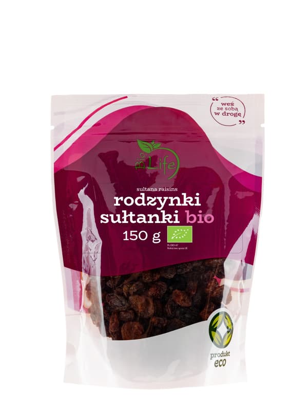 Luomu sultanarusinoita 150g