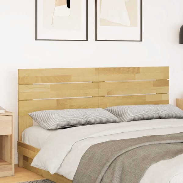 vidaXL sengegavl 150 cm massivt egetræ