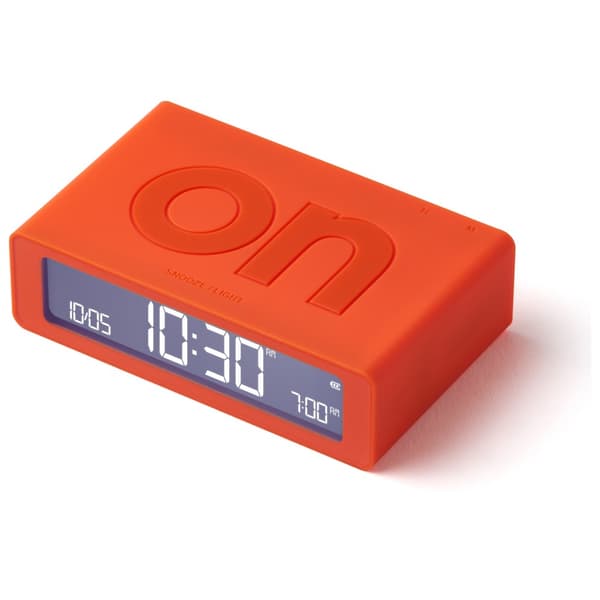 Lexon Flip Mini Dubbelsidig Väckarklocka, Orange