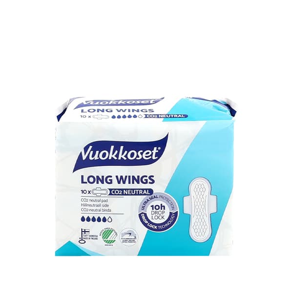 Pitkät siivelliset vuokkosetit 10 kpl, valkoiset