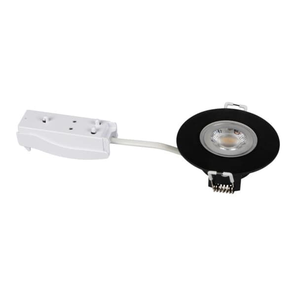 LED loftspot Indbygget downlight IP44 4,8W Neutral Sort