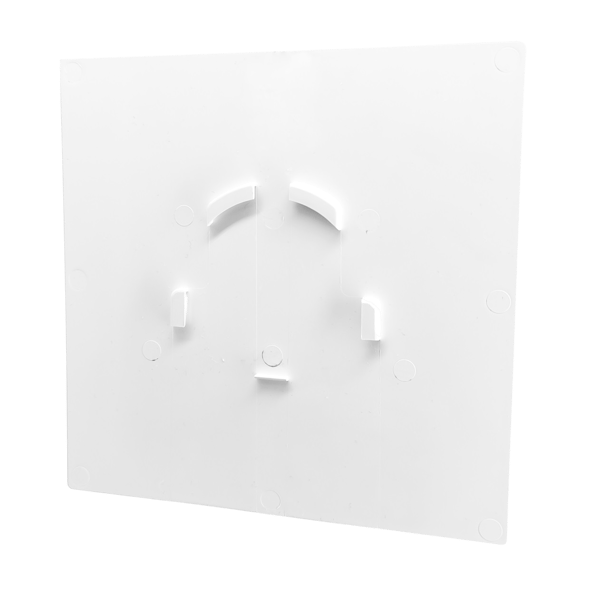 dRim 125 PS Ventilator ABS Panel Blank Hvid Ventilator Plus Panel Sæt