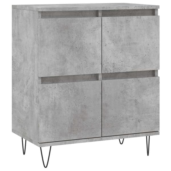 vidaXL kommode, betongrå, 60x35x70 cm, træbaseret materiale
