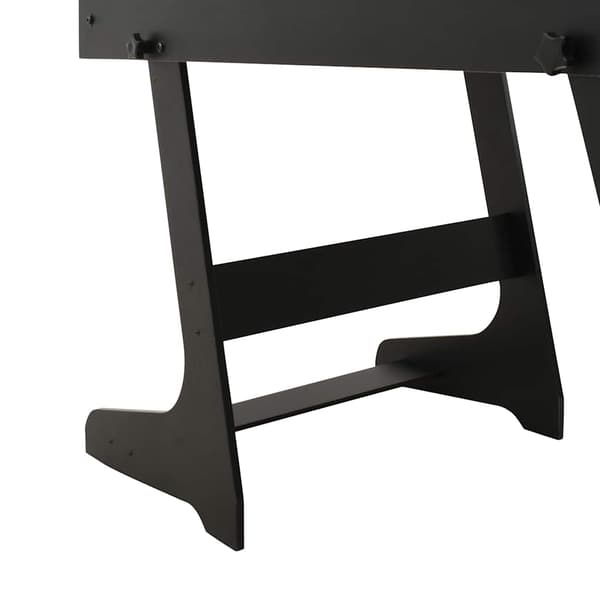 vidaXL foldbart bordfodboldbord 121 x 61 x 80 cm sort