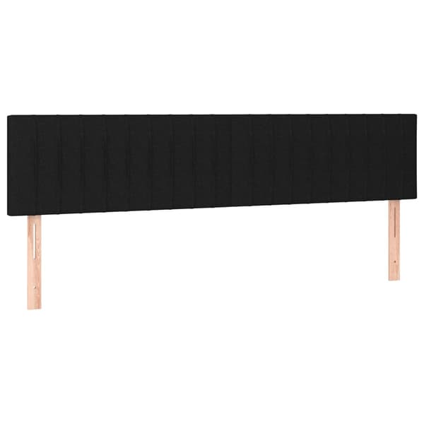 vidaXL sengegavle, 2 stk., sort, 80x5x78/88 cm, stof