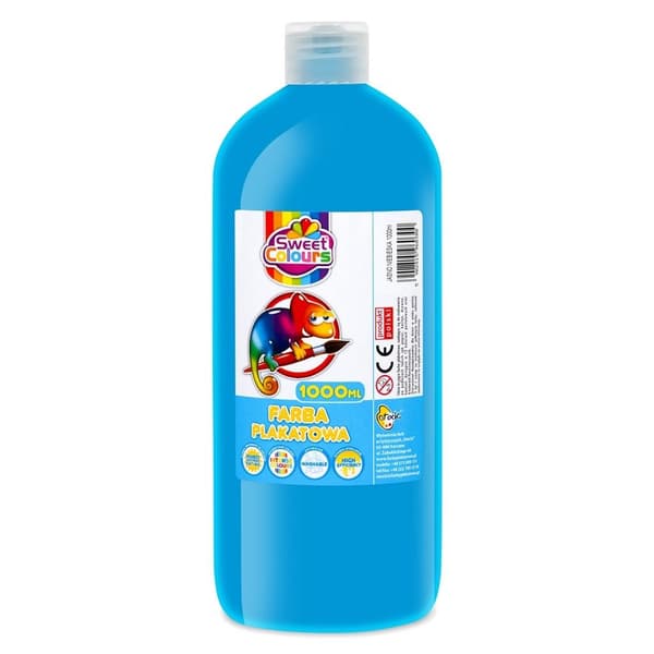 Lyseblå plakatmaling 1000ml