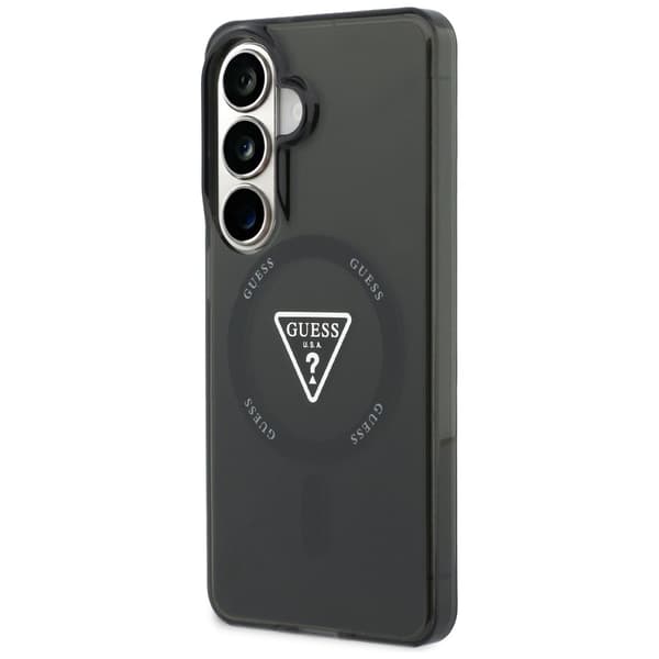 Guess IML Gradient Triangle MagSafe -kotelo Galaxy S26:lle, musta