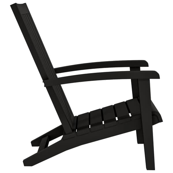 vidaXL Adirondack havestol, sort, polypropylen