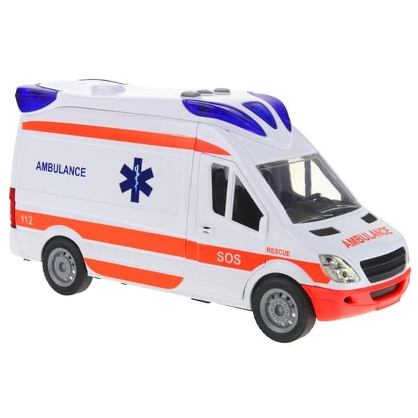 Ambulance Van Bilkørsel Lyde Båre Åbner Døre