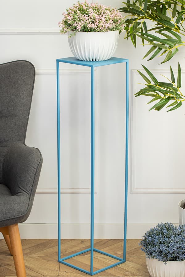 Blå stående blomsterstand 100 cm