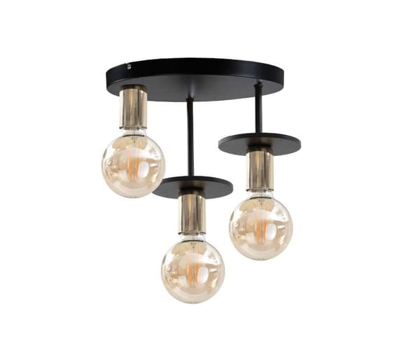 Loftlampe 3xE27 SATURN SORT