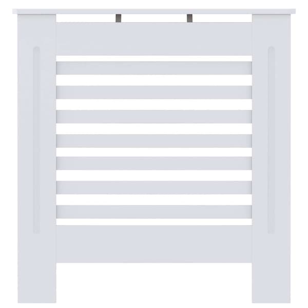 vidaXL Radiatorskydd, MDF, Vit, 78 cm