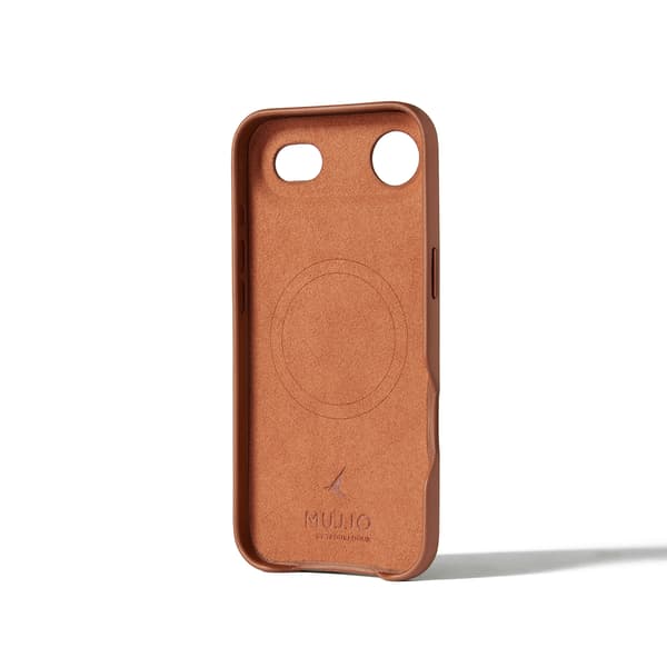 MUJJO iPhone 17 Air -nahkakotelo, ruskea