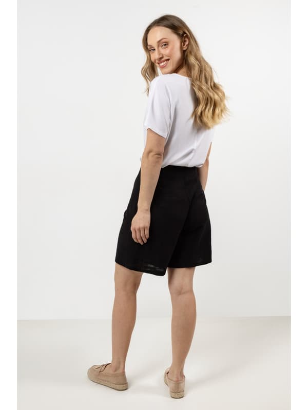 Sommershorts i bomuld - sort M