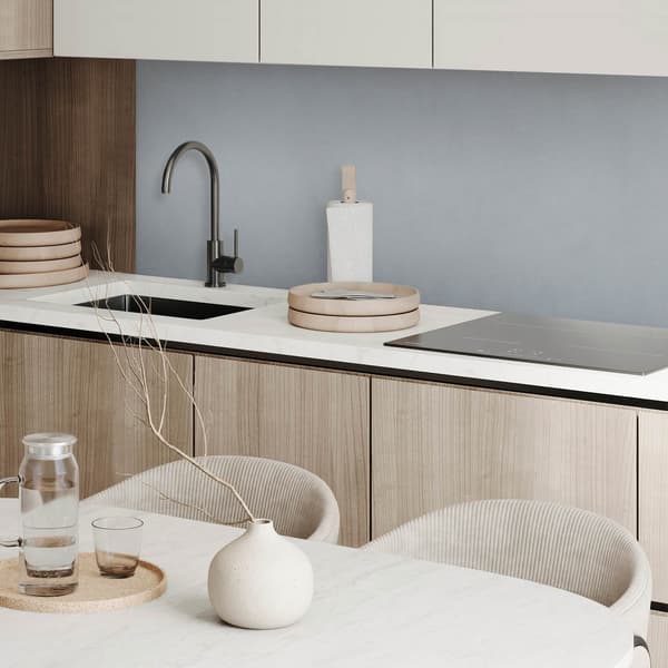 Selvklæbende vinylpanel perfekt til moderne interiør 100x50 cm grå farve