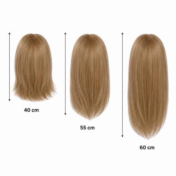Jessica frisørtræningshoved, ægte hår, 60 cm + stativ