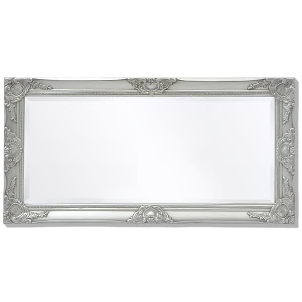 vidaXL Barock väggspegel 100x50 cm silver