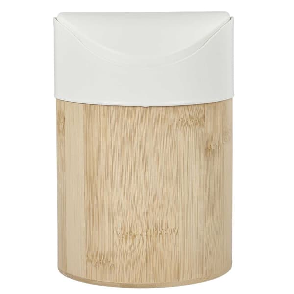Noya Bambu Korg med Lock 1L Vit