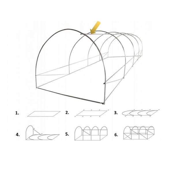 Trädgårdstunnel 3x2x2m