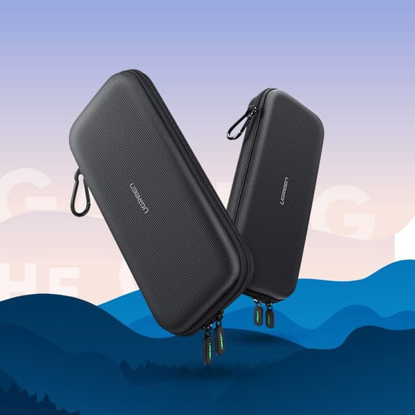 Etui til Nintendo Switch og tilbehør 26x12x4cm sort