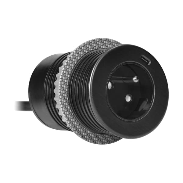 EasyEject-työtasoon upotettava USB-sovitin 1,5 m kaapelilla