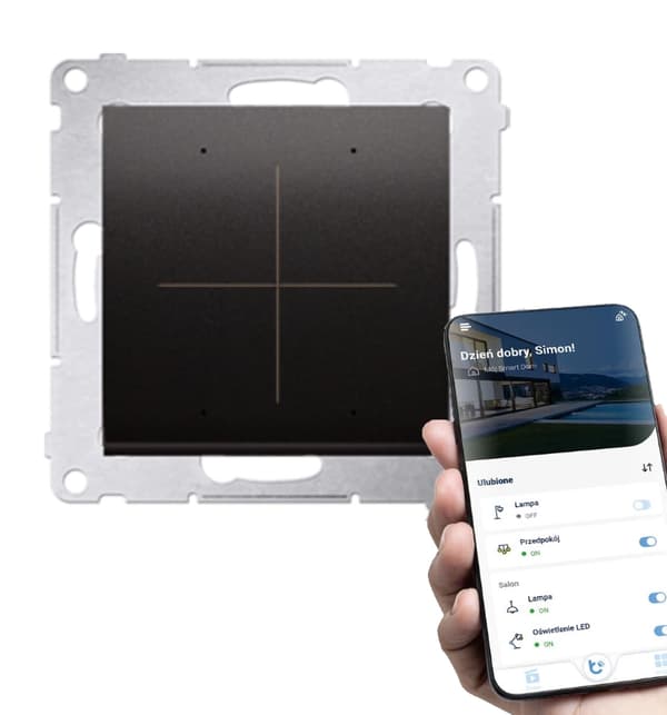 Simon 54 GO Smartphone-styret Wi-Fi-controller Antracit