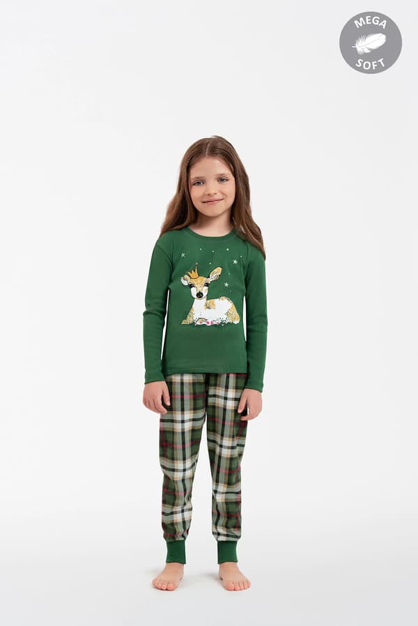 Zonda flickpyjamas långärmad, långbyxor 4 år