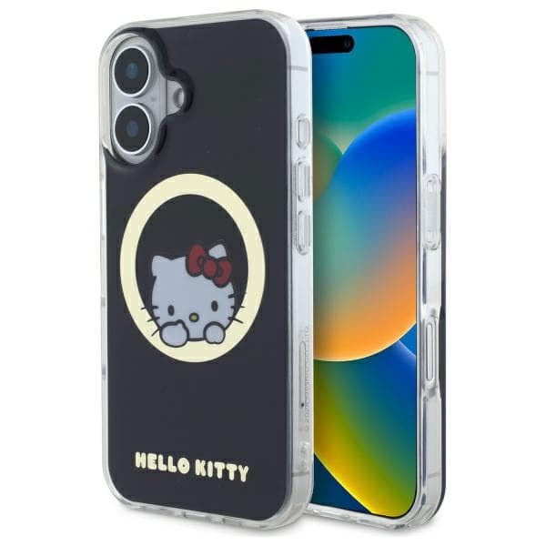 Hello Kitty IML Sweet Kitty Magsafe-etui til iPhone 16, sort