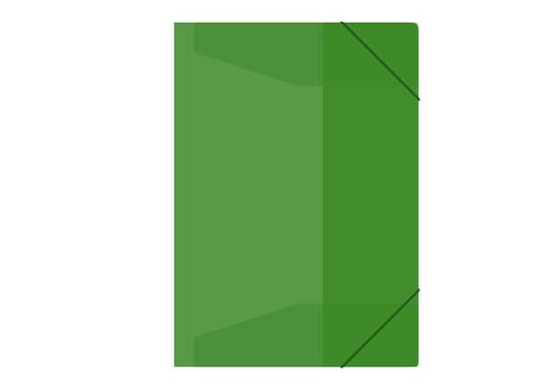 Grøn A4 elastisk mappe