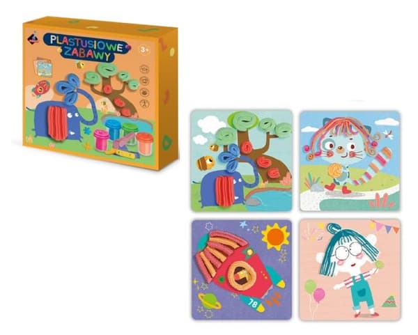 Plasticine-kul med en press