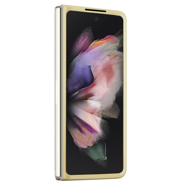 Guess Glitter Script-skal till Galaxy Z Fold5, guld