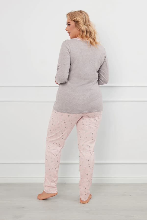 Rosaria dampyjamas långärmad, långbyxor M