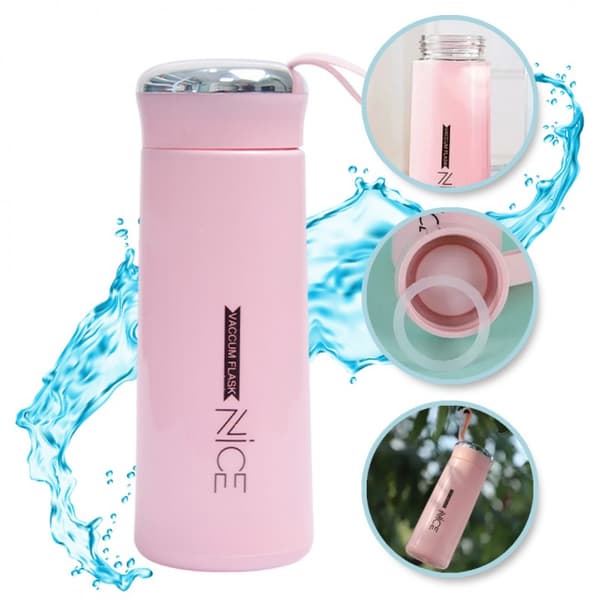 NICE 400 ml BD12R vesipullo kahvalla