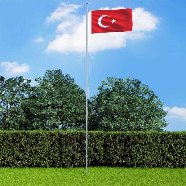 vidaXL Turkin lippu, 90x150 cm