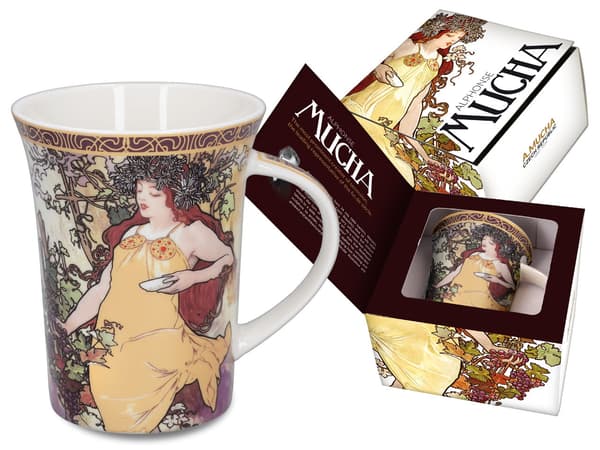 Carmani, mugg - Alfons Mucha. Fyra årstider - Höst