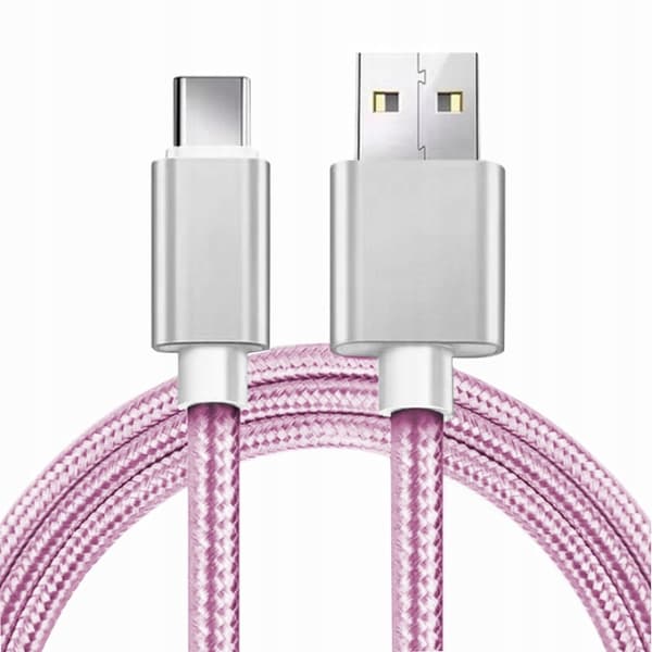 USB TYPE-C -pikalatauskaapeli 3.0, pikalatauskaapeli 1m, pinkki