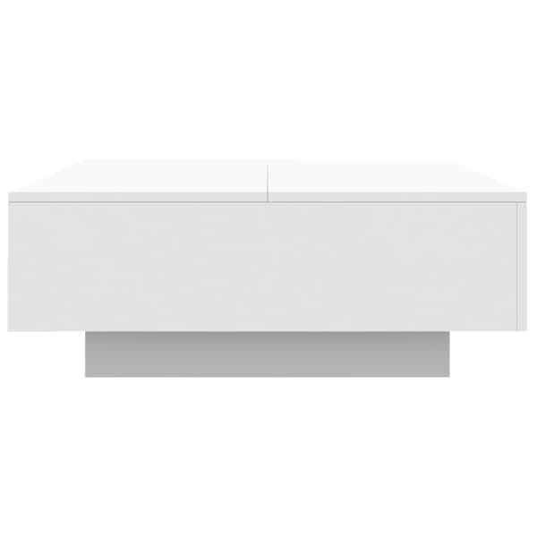 vidaXL sofabord, hvid, 80x80x31 cm, spånplade
