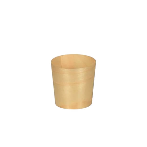 Fingerfoodkopp, diameter 4,5 cm, träkopp, 50 st.