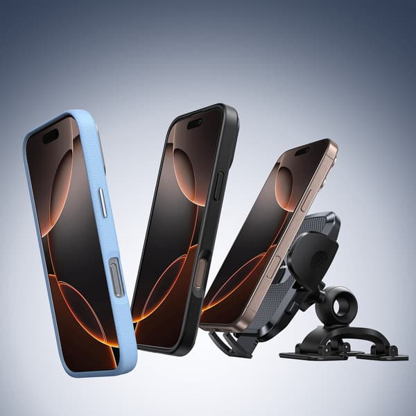 Bilholder til 4,7-7'' telefon, klemme med tre ben
