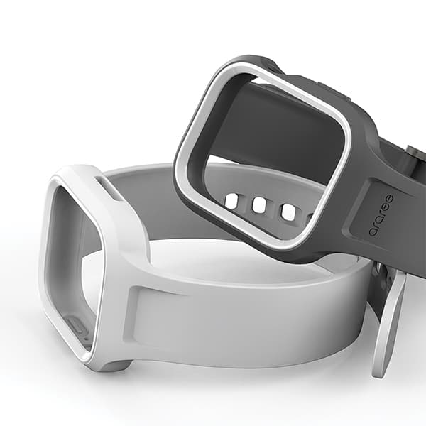Araree Duple Pro-etui med rem til Apple Watch 40/41mm sort