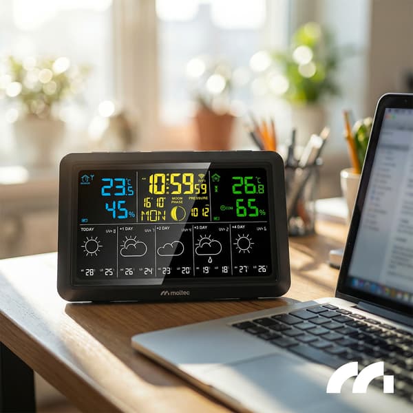 Trådløs WiFi Vejrstation Termometer Barometer App Sensor Daily5000M