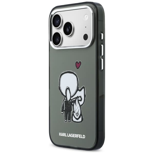 Karl Lagerfeld Karl & Choupette Back MagSafe-etui til iPhone 17 Pro Max, sort